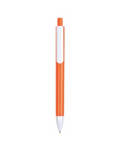 Penna a sfera con clip in contrasto Arancione