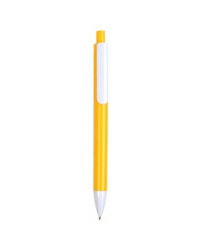 Penna a sfera con clip in contrasto Giallo