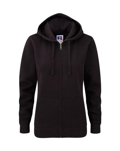 Felpa donna Authentic Full Zip e cappuccio Nero