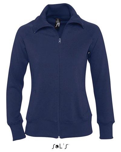 Felpa donna con zip Soda Blu Navy