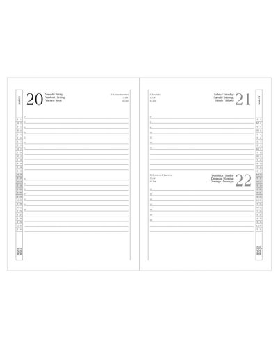 Agenda Giornaliera 2026 con cuciture