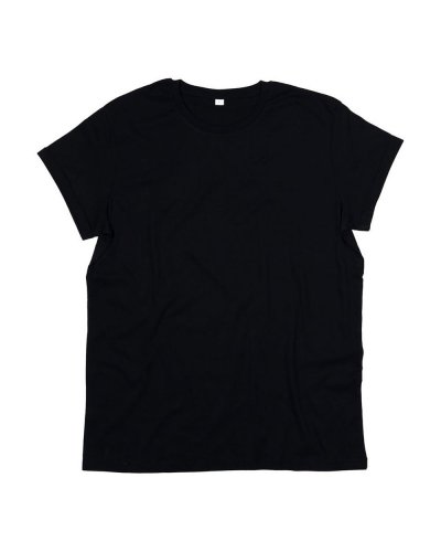 Men's Organic Roll Sleeve T Black