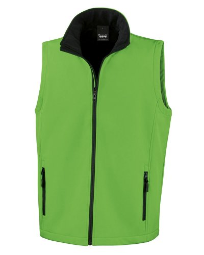 Smanicato Softshelll stampabile Vivid Green / Nero