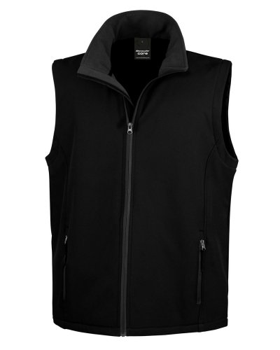 Smanicato Softshelll stampabile Nero