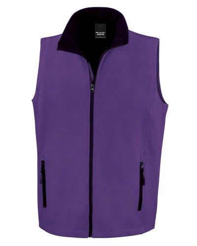 Smanicato Softshelll stampabile Purple / Nero