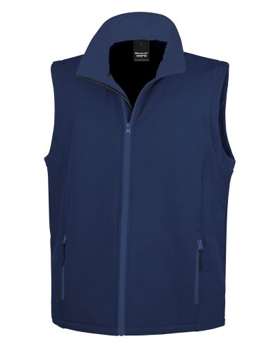 Smanicato Softshelll stampabile Navy/navy