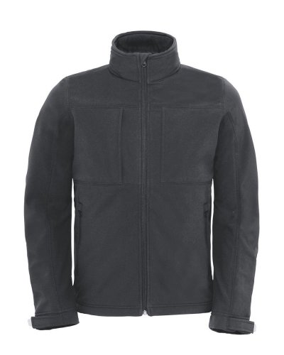 Hooded Softshell /Men Dark Grey