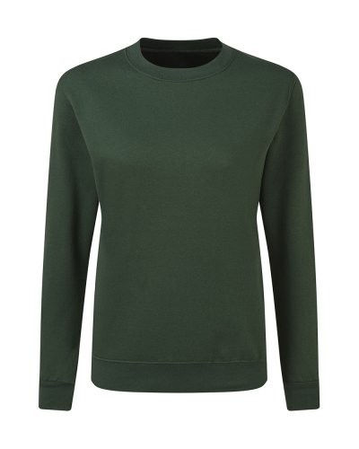 Felpa donna Set-in Bottle Green