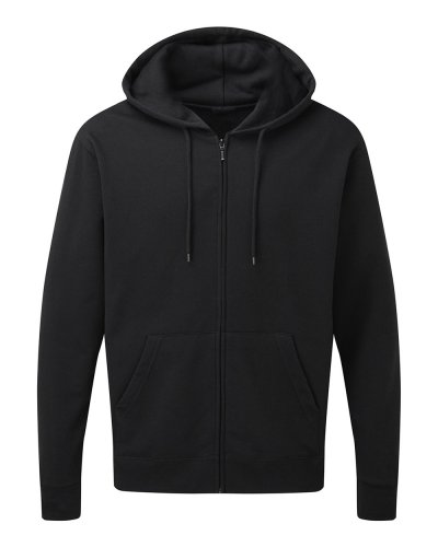 Felpa uomo con cappuccio e cerniera Black