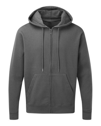 Felpa uomo con cappuccio e cerniera Grey