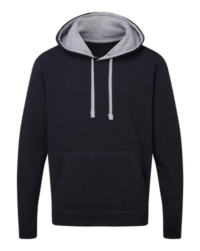 Felpa Uomo con cappuccio in contrasto Navy/LIght Oxford