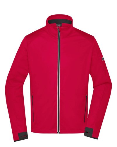 Men's Sports Softshell Jacket Light Red / Black