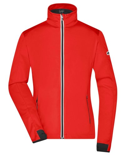 Ladies' Sports Softshell Jacket Bright Orange / Black