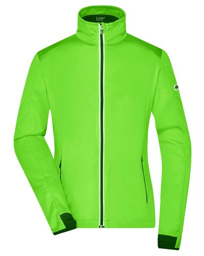 Ladies' Sports Softshell Jacket Bright Green / Black
