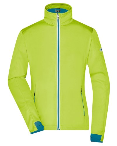 Ladies' Sports Softshell Jacket Bright Yellow / Bright Blue
