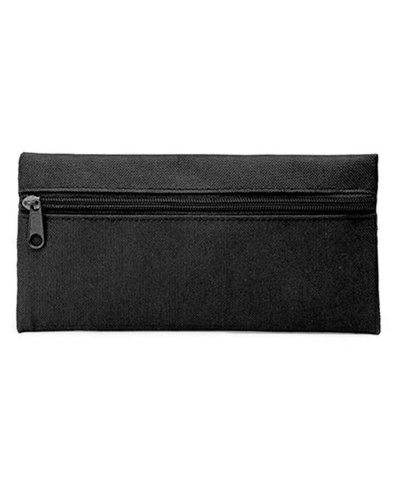 Astuccio portapenne con zip 20 x 9 cm Nero