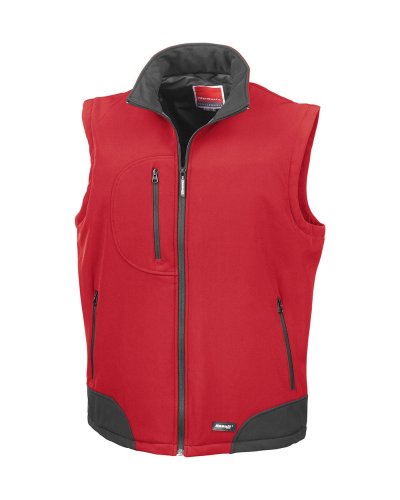 Smanicato Softshell Rosso / Nero