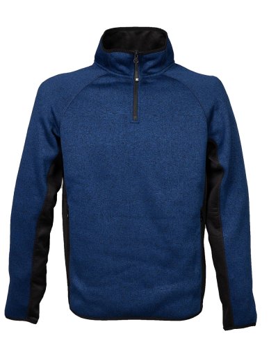 Knitted fleece Maribor Blue