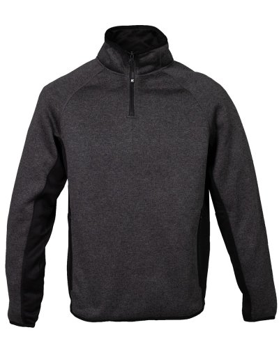 Knitted fleece Maribor Dark grey