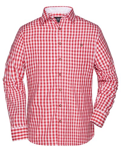 Camicia Men's Traditional Shirt Red/White