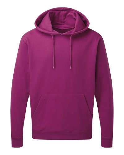 Felpa uomo con cappuccio interno spazzolato Dark Pink
