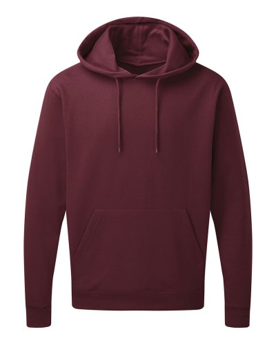 Felpa uomo con cappuccio interno spazzolato Burgundy