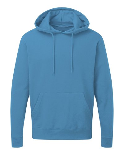 Felpa uomo con cappuccio interno spazzolato Turquoise