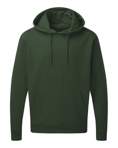 Felpa uomo con cappuccio interno spazzolato Bottle Green