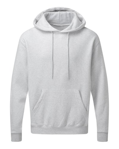 Felpa uomo con cappuccio interno spazzolato Ash Grey