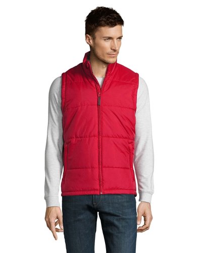Gilet imbottito trapuntato Rosso