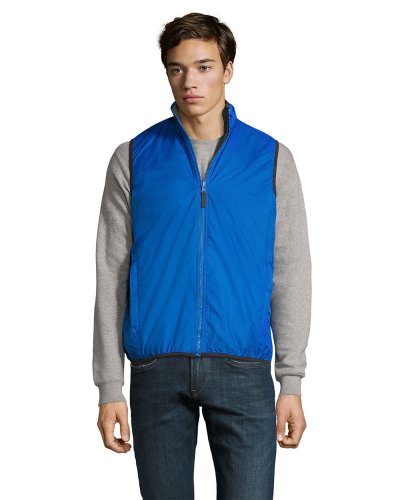 Gilet unisex con interno in pile Blu Royal