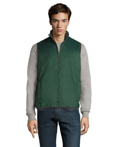 Gilet unisex con interno in pile Verde Bosco