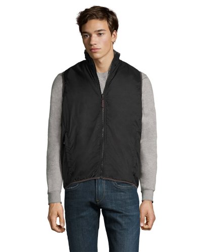 Gilet unisex con interno in pile Nero
