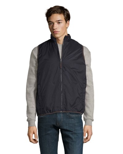 Gilet unisex con interno in pile Blu Navy