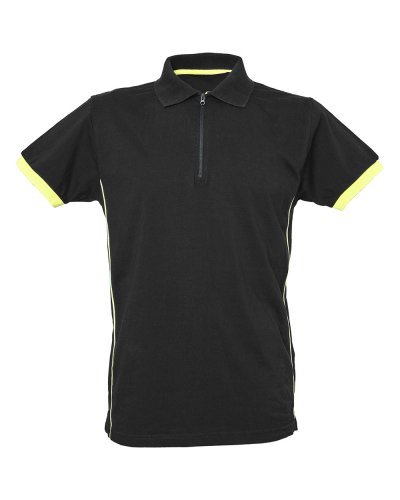 Polo manica corta in jersey Florida Black