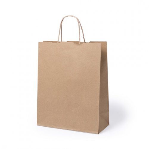 Loiles Shopper Carta Naturale 25x31x11cm Manici Rinforzati 7kg