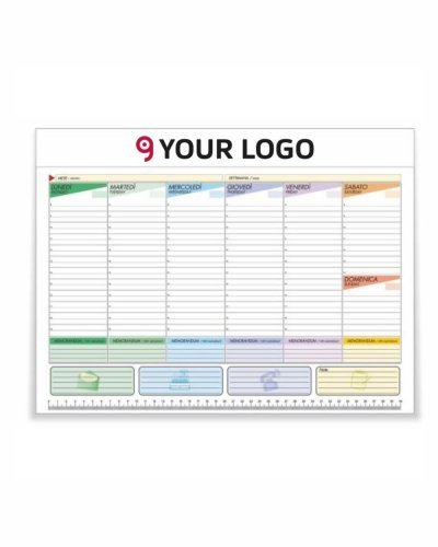 Planning da tavolo 43,5x31,5 cm carta naturale 80gr stampa 4 colori