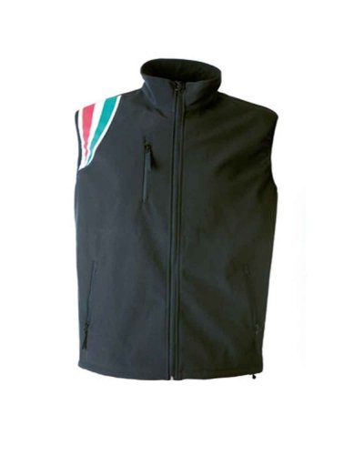 Gilet Livigno in soft shell impermeabile e traspirante Black