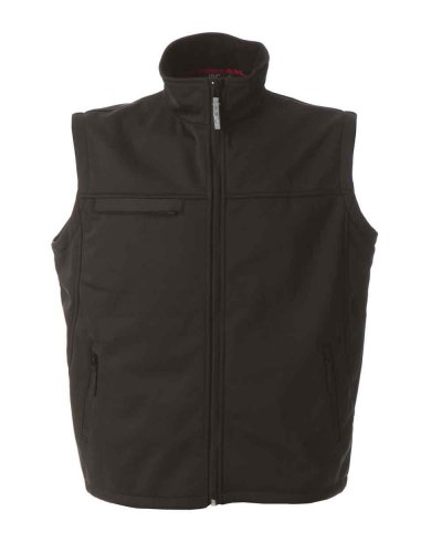 Gilet Aspen in soft shell portabadge estraibile Black