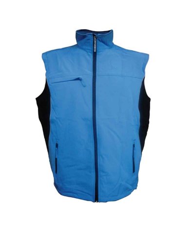 Gilet Edmonton in soft shell Bicolore Royal / Black