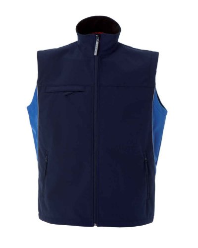 Gilet Edmonton in soft shell Bicolore Navy / Royal