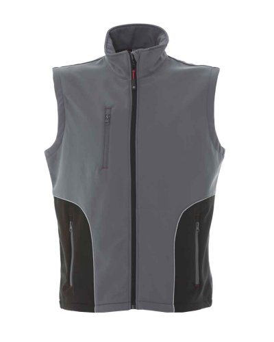 Gilet Ortisei soft shell con dettagli rifrangenti Grey