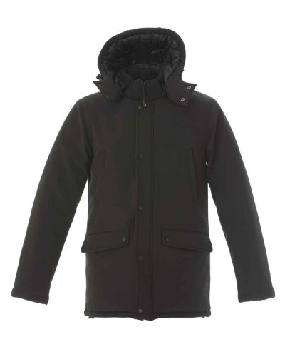 Giubotto uomo New York in soft shell a tre strati Black