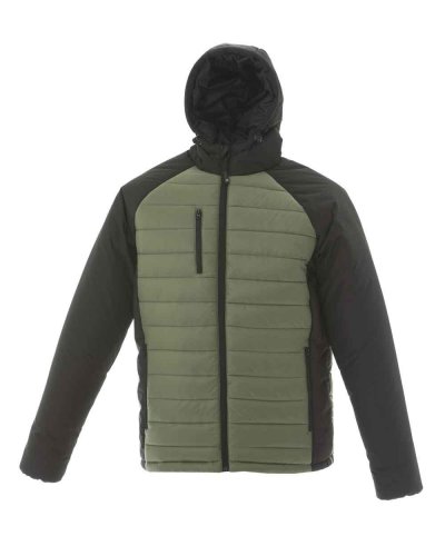 Giubbino uomo in nylon Tibet Green / Black