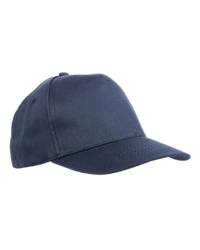 Cappellino Extra lusso a 5 pannelli in cotone Blu scuro