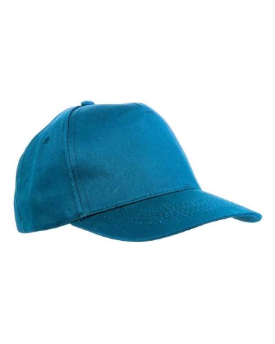 Cappellino Extra lusso a 5 pannelli in cotone Celeste