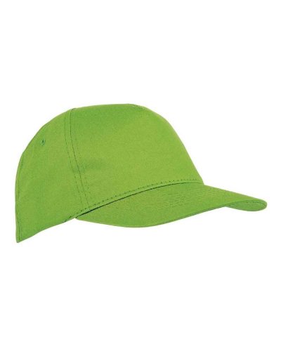 Cappellino Extra lusso a 5 pannelli in cotone Verde mela