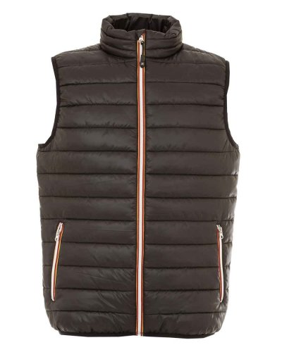 Gilet in nylon morbido e lucido Worms Black