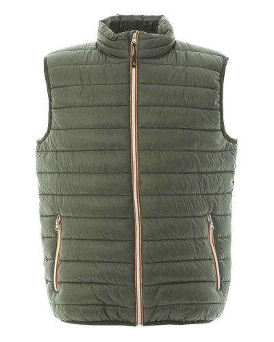 Gilet in nylon morbido e lucido Worms Green