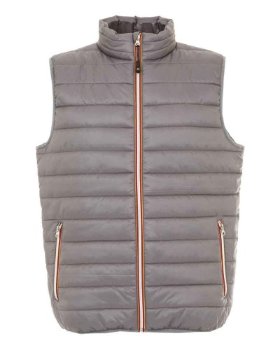 Gilet in nylon morbido e lucido Worms Grey